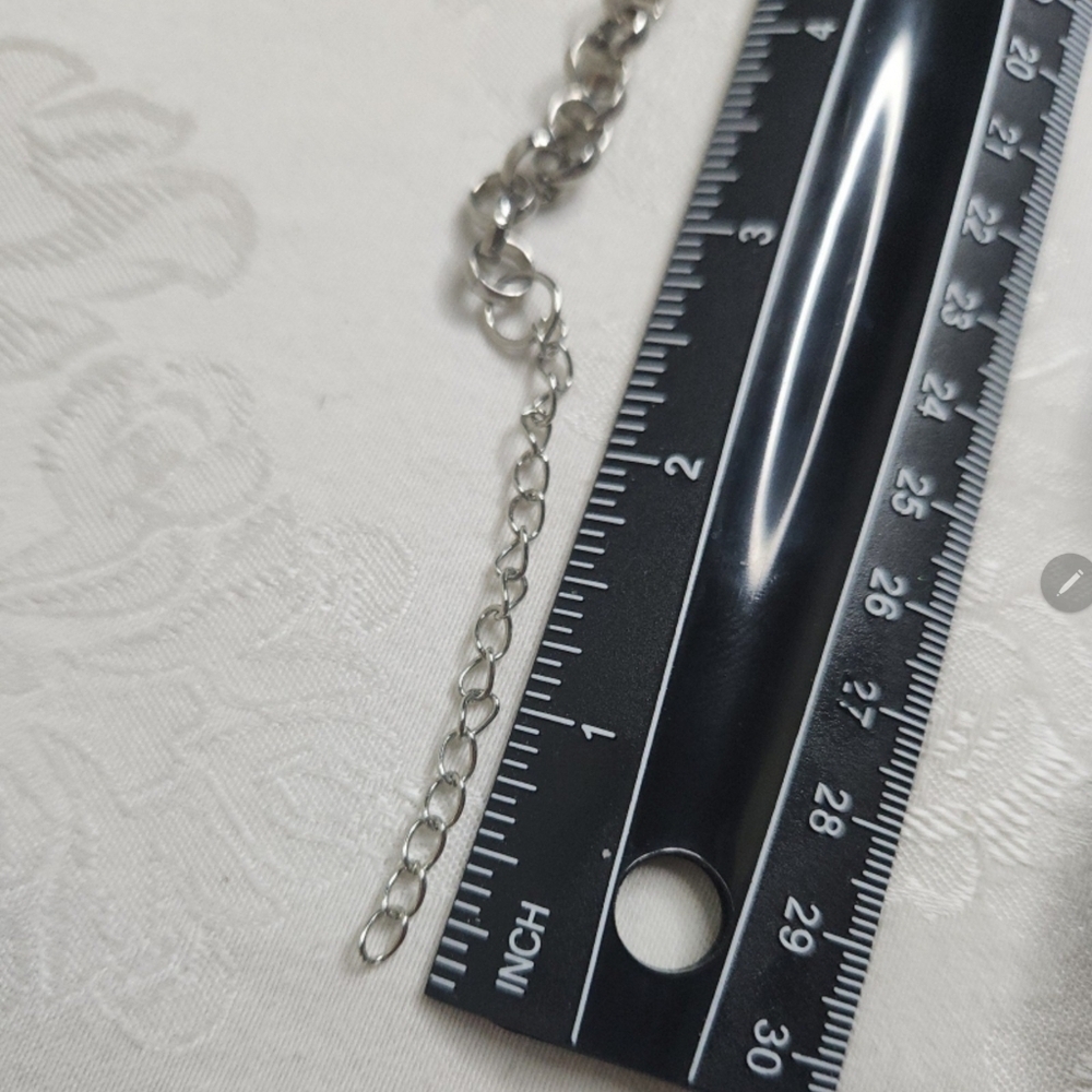 Silvertone Necklace and Earrings Set Owls Choker 24 Inch - Picture 7 of 8